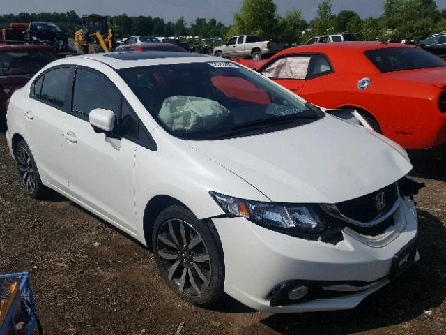 19XFB2F98EE049192 - 2014 HONDA CIVIC EXL WHITE photo 1