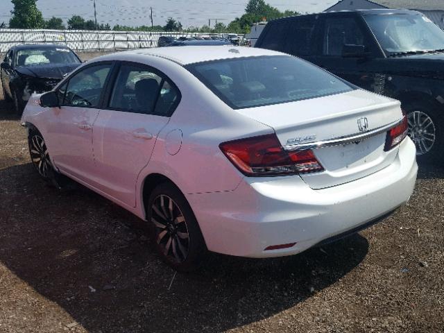 19XFB2F98EE049192 - 2014 HONDA CIVIC EXL WHITE photo 3