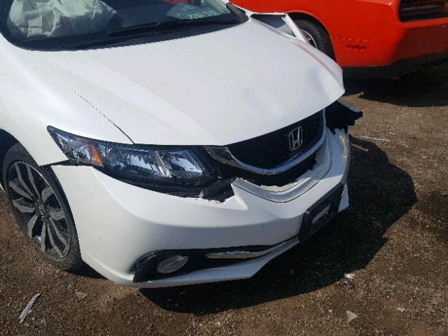 19XFB2F98EE049192 - 2014 HONDA CIVIC EXL WHITE photo 9