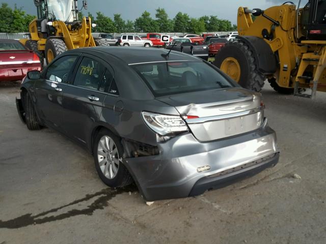 1C3CCBCG2DN522764 - 2013 CHRYSLER 200 LIMITE SILVER photo 3