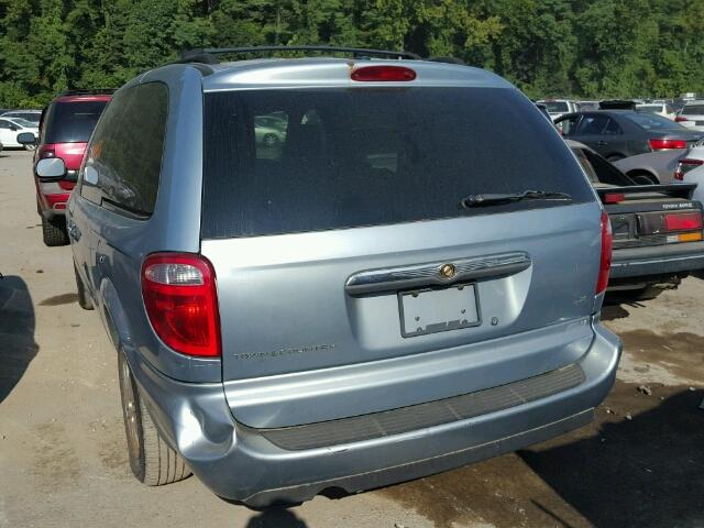 2A4GP44R76R817680 - 2006 CHRYSLER TOWN & COU BLUE photo 3