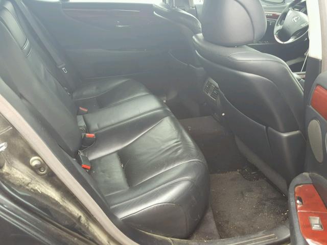 JTHBL46F085060568 - 2008 LEXUS LS 460 BLACK photo 6