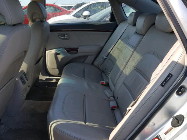 KMHFC46F77A199701 - 2007 HYUNDAI AZERA SE SILVER photo 6