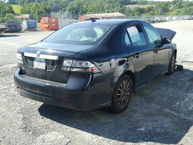 YS3FB49Y981131124 - 2008 SAAB 9-3 2.0T BLACK photo 4