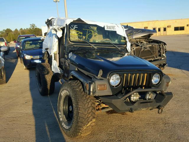 1J4FA39S62P754425 - 2002 JEEP WRANGLER / BLACK photo 1