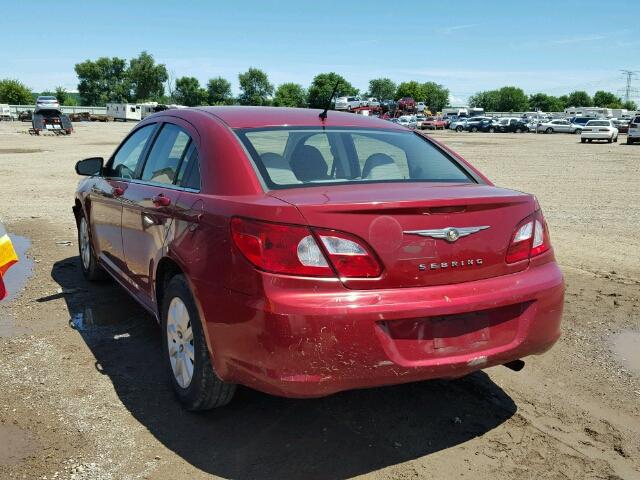 1C3LC46K87N621301 - 2007 CHRYSLER SEBRING RED photo 3