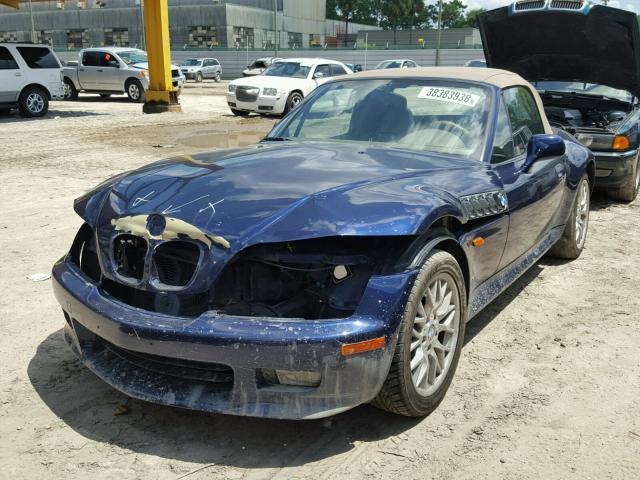 4USCJ332XVLC03621 - 1997 BMW Z3 2.8 BLUE photo 2