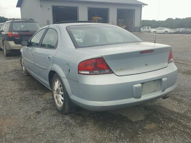 1C3EL56U31N698407 - 2001 CHRYSLER SEBRING LX BLUE photo 3