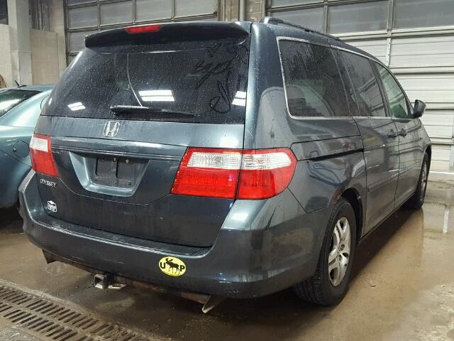 5FNRL38716B023475 - 2006 HONDA ODYSSEY CHARCOAL photo 4