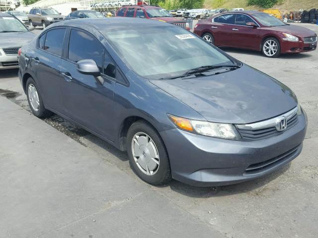 2HGFB2F6XCH514841 - 2012 HONDA CIVIC HF GRAY photo 1