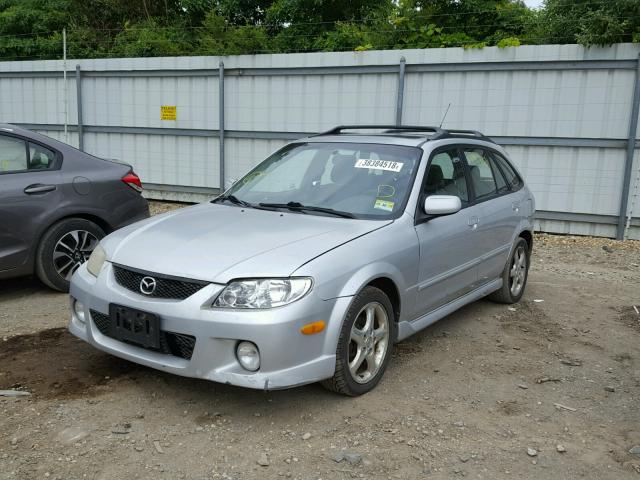 JM1BJ246221491281 - 2002 MAZDA PROTEGE PR SILVER photo 2