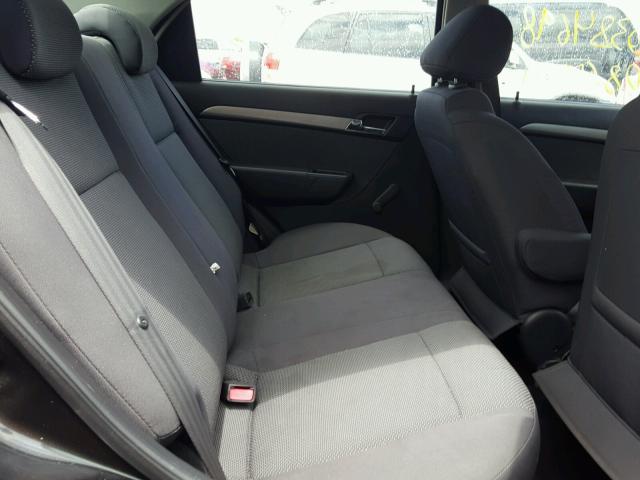 KL1TD56627B149493 - 2007 CHEVROLET AVEO BASE Մոխրագույն լուսանկար 6