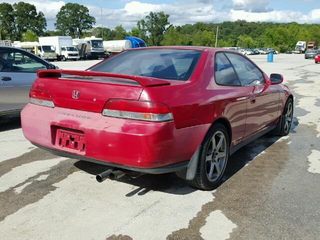 JHMBB6240VC001093 - 1997 HONDA PRELUDE RED photo 4