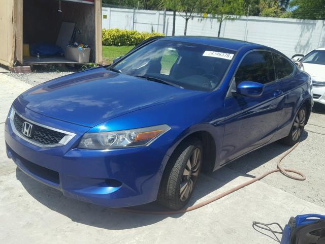 1HGCS1B86AA019424 - 2010 HONDA ACCORD EXL BLUE photo 2