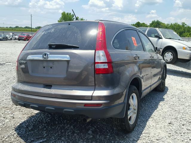 5J6RE3H76AL042534 - 2010 HONDA CR-V EXL BROWN photo 4