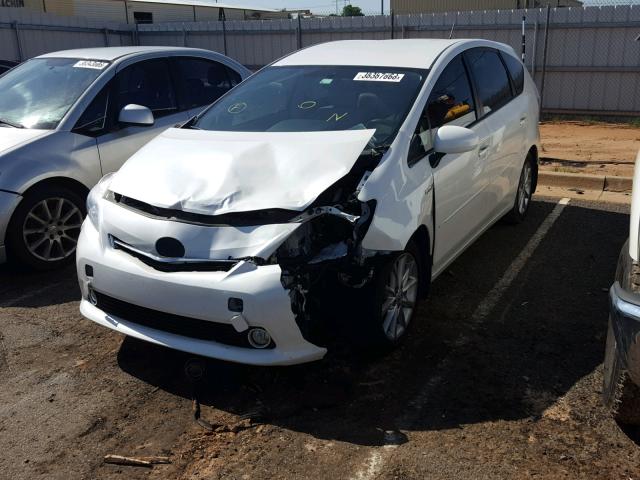 JTDZN3EU1C3168903 - 2012 TOYOTA PRIUS V WHITE photo 2