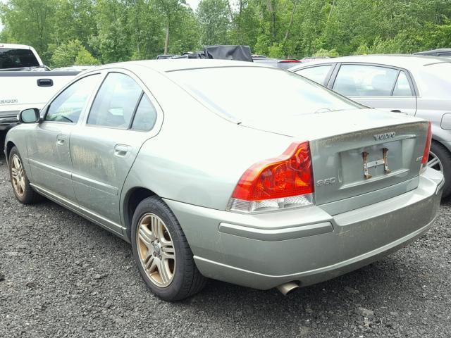 YV1RS592172615121 - 2007 VOLVO S60 2.5T GREEN photo 3