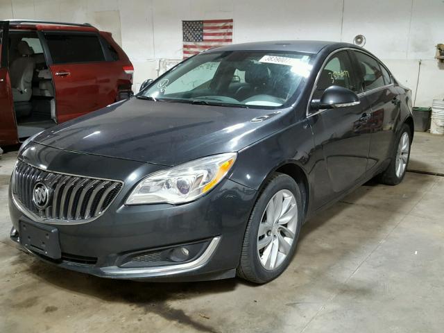 2G4GL5EX0F9146238 - 2015 BUICK REGAL GRAY photo 2