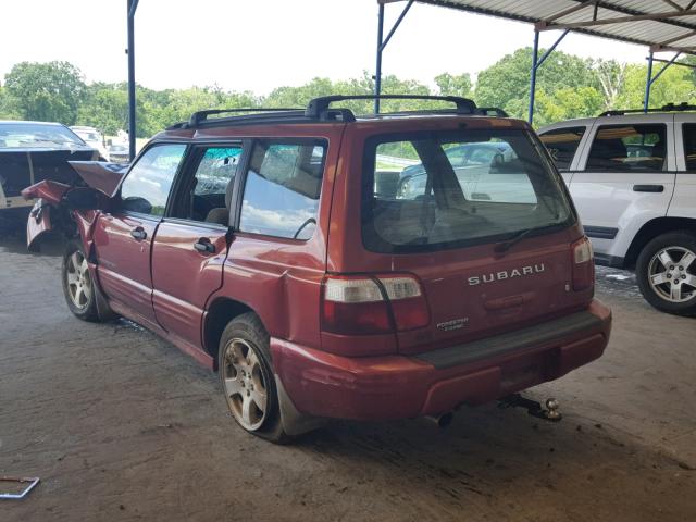 JF1SF65601H727784 - 2001 SUBARU FORESTER S 红色 照片 3