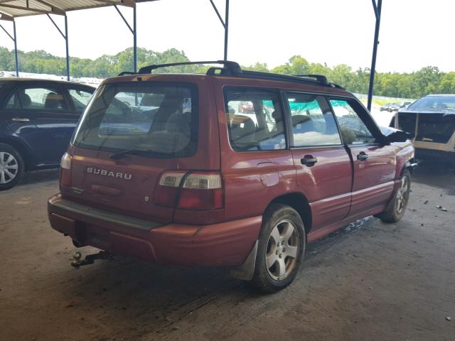JF1SF65601H727784 - 2001 SUBARU FORESTER S 红色 照片 4