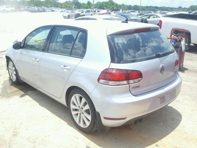 WVWNM7AJ8EW008846 - 2014 VOLKSWAGEN GOLF SILVER photo 3
