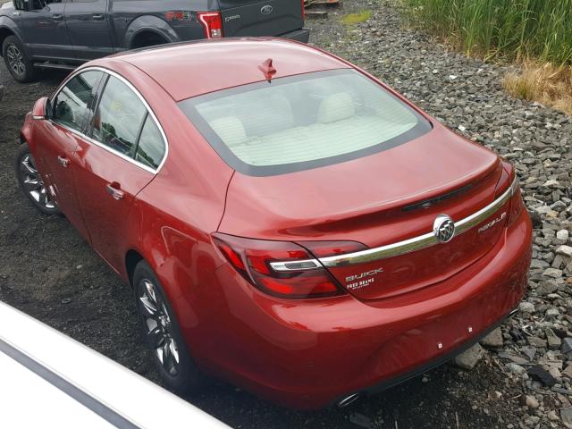 2G4GN5EX8E9273330 - 2014 BUICK REGAL PREM RED photo 3