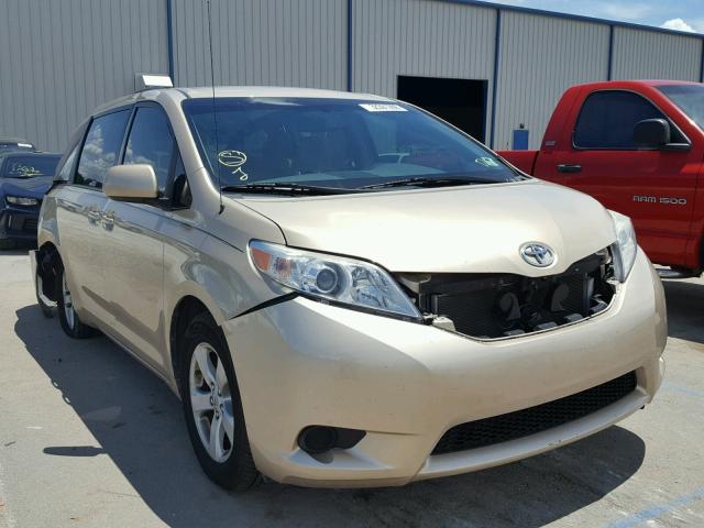 5TDKA3DCXBS002060 - 2011 TOYOTA SIENNA BAS GOLD photo 1