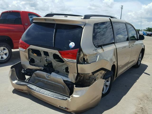 5TDKA3DCXBS002060 - 2011 TOYOTA SIENNA BAS GOLD photo 4