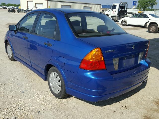 JS2RB62S065300352 - 2006 SUZUKI AERIO BLUE photo 3