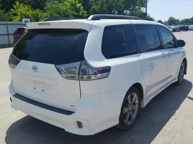 5TDXK3DC9DS403234 - 2013 TOYOTA SIENNA SPO WHITE photo 4