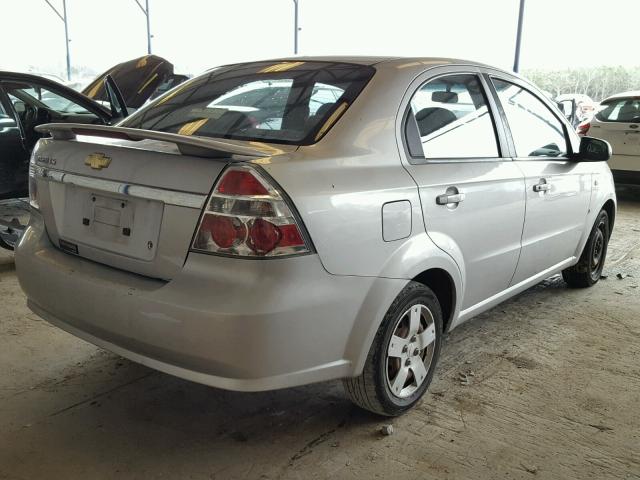 KL1TD56638B052109 - 2008 CHEVROLET AVEO BASE Күміс фото 4