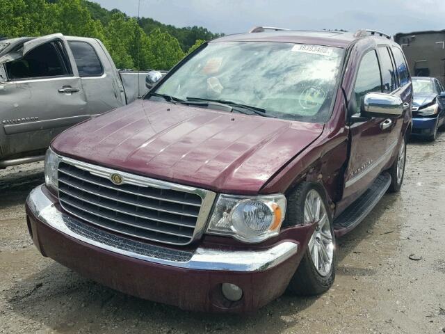 1A8HX58T19F710733 - 2009 CHRYSLER ASPEN LIMI MAROON photo 2