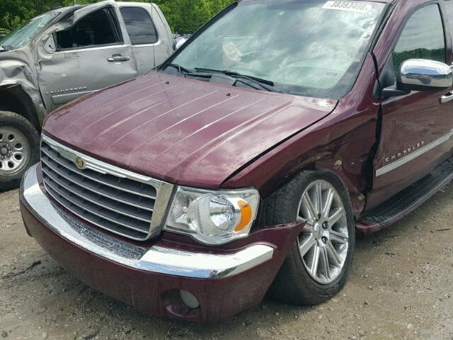 1A8HX58T19F710733 - 2009 CHRYSLER ASPEN LIMI MAROON photo 9