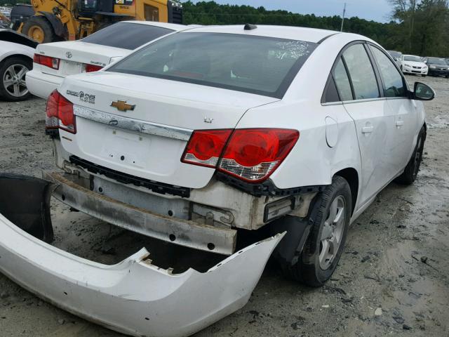 1G1PF5SC3C7139142 - 2012 CHEVROLET CRUZE LT WHITE photo 4