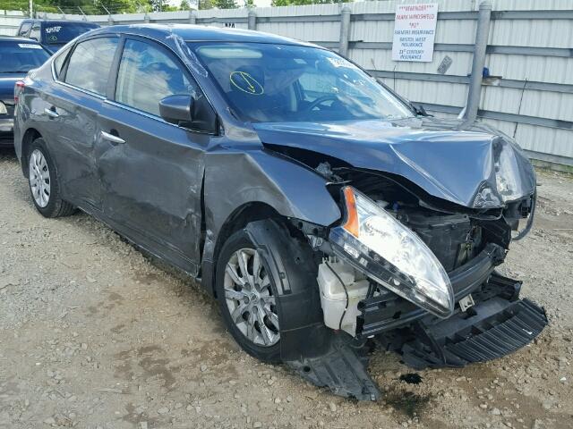 3N1AB7AP9FY270543 - 2015 NISSAN SENTRA GRAY photo 1