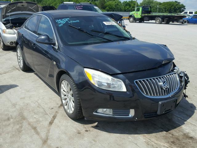 W04GS5EC3B1012384 - 2011 BUICK REGAL CXL BLACK photo 1