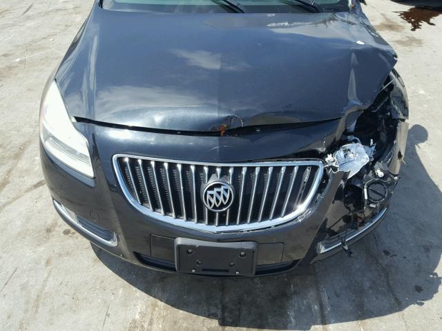 W04GS5EC3B1012384 - 2011 BUICK REGAL CXL BLACK photo 7