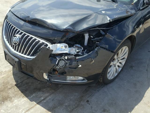 W04GS5EC3B1012384 - 2011 BUICK REGAL CXL BLACK photo 9