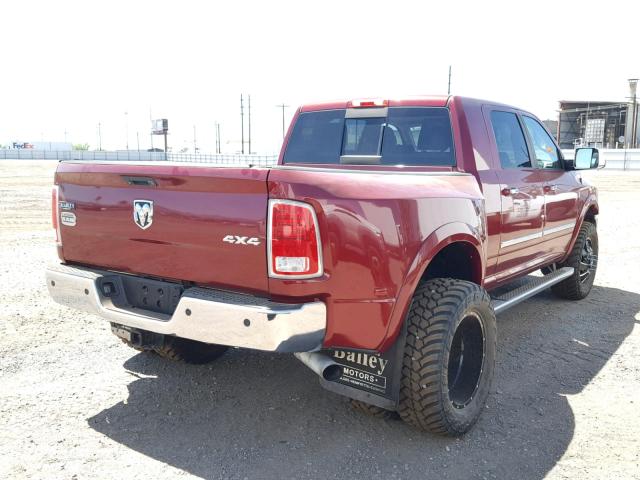 3C63RRNL2EG139244 - 2014 RAM 3500 LONGH MAROON photo 4