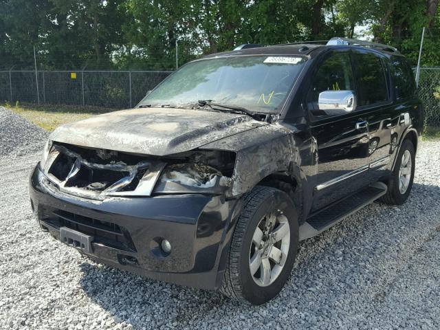 5N1BA0NC6AN622823 - 2010 NISSAN ARMADA SE BLACK photo 2