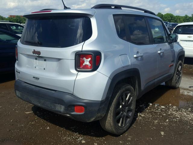 ZACCJBBT4GPE03447 - 2016 JEEP RENEGADE L SILVER photo 4