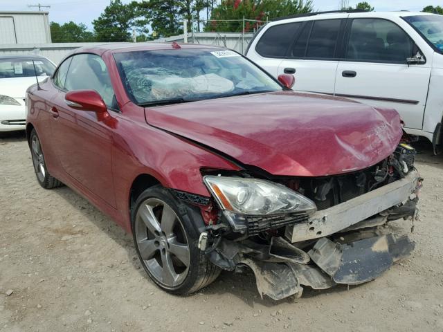 JTHFE2C2XA2503219 - 2010 LEXUS IS 350 BURGUNDY photo 1