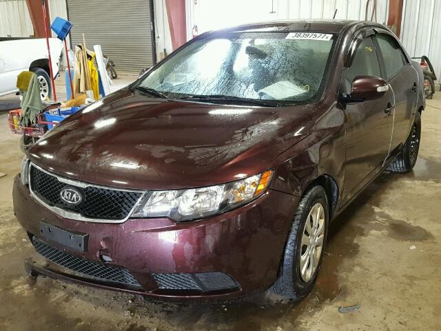 KNAFU4A29A5857487 - 2010 KIA FORTE PURPLE photo 2