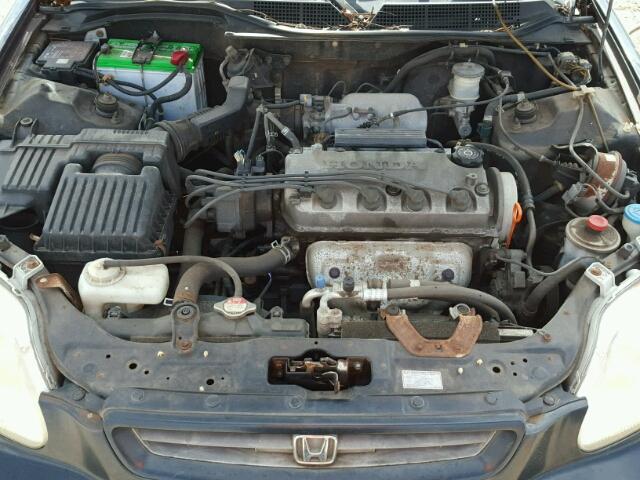 1HGEJ8245WL030959 - 1998 HONDA CIVIC EX BLUE photo 7