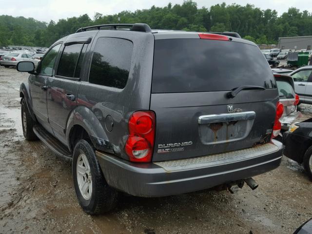 1D4HB48DX4F184266 - 2004 DODGE DURANGO SL GRAY photo 3