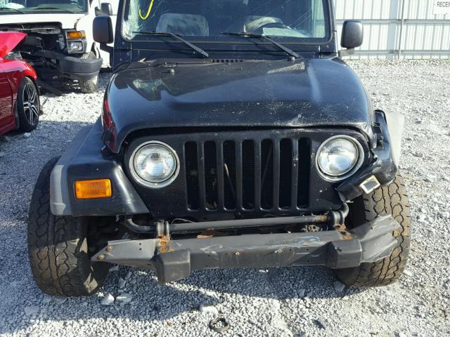 1J4FA39S03P300530 - 2003 JEEP WRANGLER C BLACK photo 9