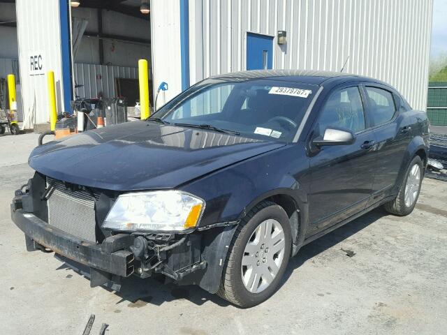 1B3BD4FB6BN540442 - 2011 DODGE AVENGER EX BLUE photo 2