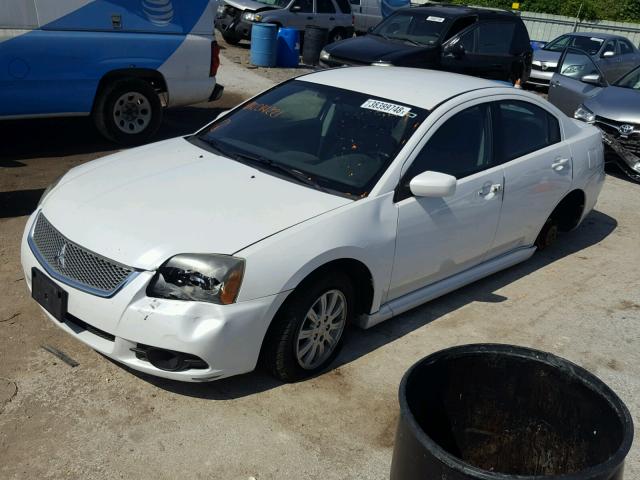 4A32B2FF2AE014221 - 2010 MITSUBISHI GALANT FE WHITE photo 2