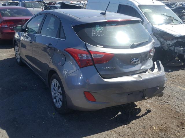 KMHD35LH6HU369498 - 2017 HYUNDAI ELANTRA GT GRAY photo 3