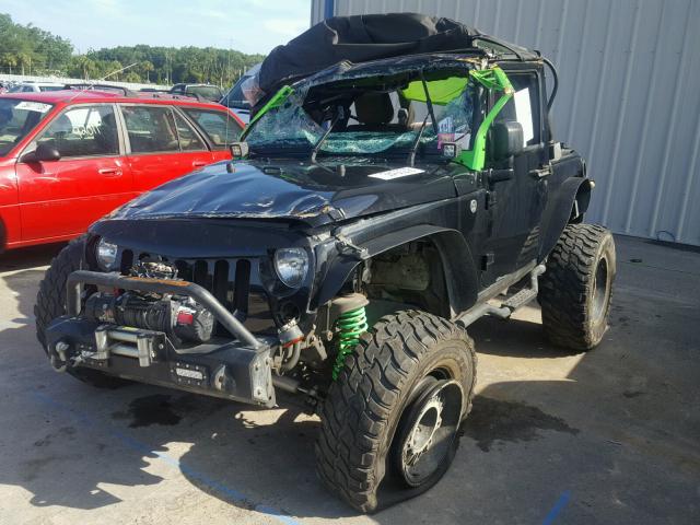 1C4AJWAG9CL261016 - 2012 JEEP WRANGLER S BLACK photo 2